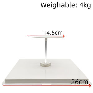 Plataforma Giratoria <span class=keywords><strong>El</strong></span>éctrica de Plástico, Soporte Giratorio Motorizado para Exhibición de Pasteles de Boda, Cumpleaños, Suministros de Repostería - Product Image 6