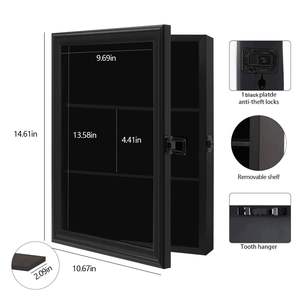 Vitrine de Noël 2026, vitrine de présentation, vitrine pour figurines, vitrine pour figurines à tête oscillante, boîte à ombre, armoire murale - Product Image 2