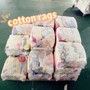 Paños <span class=keywords><strong>de</strong></span> Limpieza <span class=keywords><strong>de</strong></span> Algodón en Kilogramos, <span class=keywords><strong>de</strong></span> Colores Claros Mixtos, con Trapos Usados <span class=keywords><strong>de</strong></span> Camisetas para Limpieza - Product Image 4