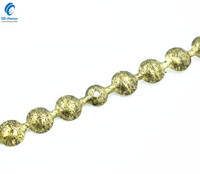 Vente en gros de bandes métalliques de rembourrage fantaisie moucheté vieil or de 11mm pour meubles
