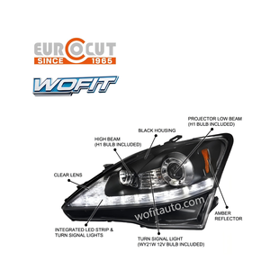 Conjunto de Faro Delantero de Fábrica WOFIT para TOYOTA Lexus IS250/IS350/ISF/IS300 2006-2012 Lámpara Frontal Original - Product Image 4