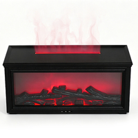 Diffuseur d'arômes et humidificateur à flamme 3D, éclairage LED, design écologique, alimentation USB, usage domestique et commercial, ultrasonique