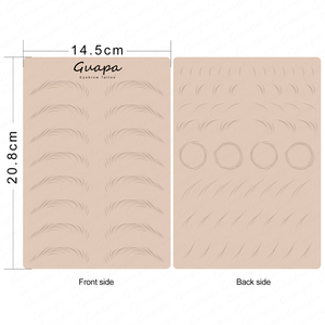 Pre-in lông mày Tattoo thực hành da trắng hồng màu Latex da thực hành cho pmu Ombre lông mày và tóc đột quỵ hình xăm - Product Image 3