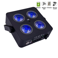 Fête mariage DJ lumières 4X18W LED Par RGBWA UV éclairage sans fil à vendre plat Par Can 18w batterie Mini Par lumière