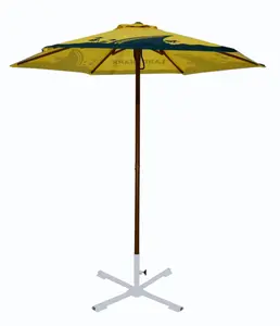 Outdoor Parasol Umbrella 7 Feet Hexagonal Market Garden Advertising Event Umbrellas Parasol 100% RPET Fabric