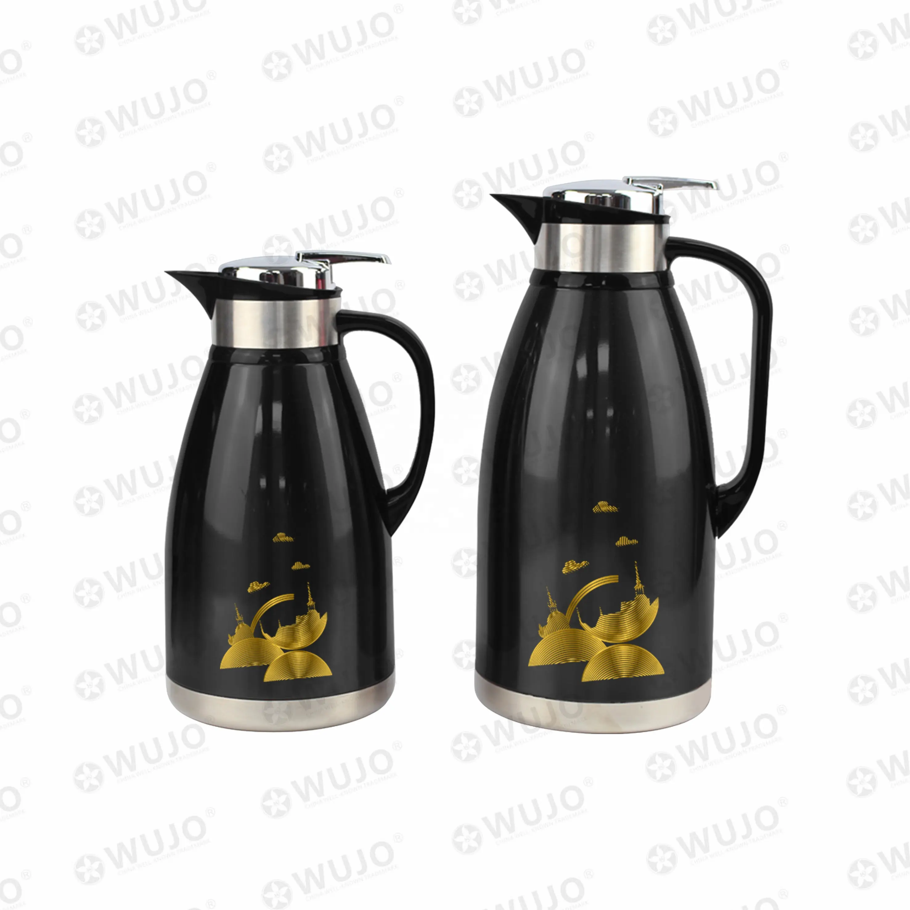 Afghanistan 2l 3l insulated double wall stainless steel vacuum flask & thermos / coffee pot / vacuum jug from WUJO