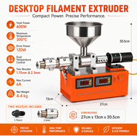Machine de recyclage des déchets d'extrudeuse de filament d'impression 3D de bureau, machine d'extrusion de micro-plastique pour moulage par injection et impression 3D