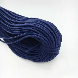 String 1.5mm-8mm Stretch Rubber Coloured Round Braided Nylon Elastic Cord Poly Elastic Cord