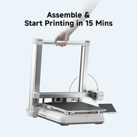 Anycubic Kobra 4 Combo, 4/8-цветная печать, область построения 260*260*260 мм³, 49-точечная автоматическая калибровка, AI-мониторинг