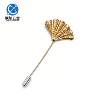 Broche vintage personnalisée Lianxu pour homme et femme, accessoires de bijouterie, broche de costume en forme vintage dorée ou argentée pour mariage