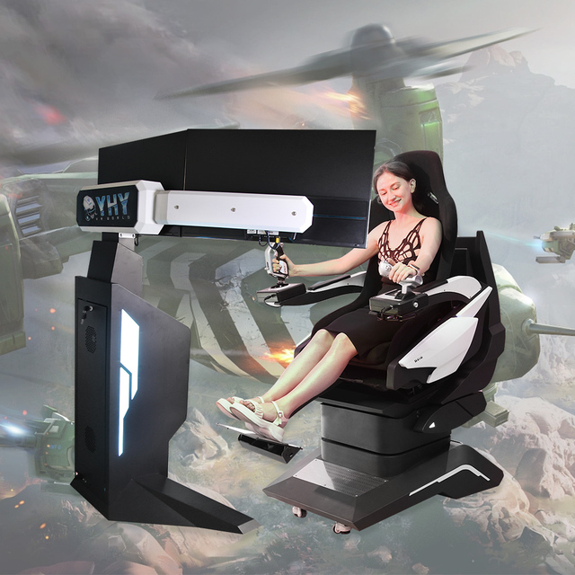 YHY 9d Vr Simulator 360 Degree Flight Simulator Self Driving Vr Helicopter Cockpit Motion Flight Simulator