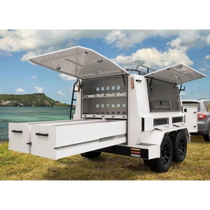 HERUI Waterproof Heavy-Duty Tradesman Cargo Utility <b>Trailers</b> Secure Transport Storage Commercial-Grade Work Tool <b>Trailers</b> - Product Image 1