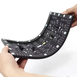 P3mm mô-đun mềm trong nhà hình trụ cong lượn sóng màn hình hiển thị video liền mạch nối nền 240*120mm Cột hiển thị <span class=keywords><strong>LED</strong></span> - Product Image 1