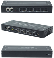 Codificador de 4 Canales Compatible con HDCP, 1080P HD a IP SRT HLS HTTP UDP con Video H.264 y Audio AAC/MP3