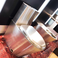 Abattant de toilette en acier inoxydable