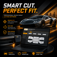 Software de Corte de Película para Automóviles MCC, Software de Corte Preciso de PPF para Automóviles, Patrones para Plotter