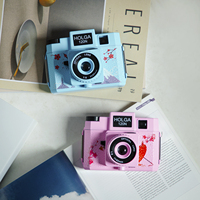 Appareil photo argentique professionnel vintage moyen format 120 mm Holga 120N en plastique non jetable