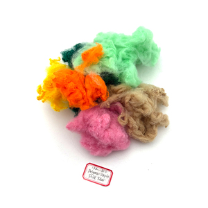 1.5d-130D tái chế lớp sợi rắn 100% <span class=keywords><strong>polyester</strong></span> STAPLE quay điền nhuộm siliconized mô hình chống cháy rỗng cao - Product Image 1