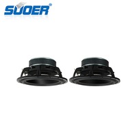 Suoer Set Speaker Mobil 6.5 inci, Set komponen 3 arah SPT-65-3 dengan daya maks 150W untuk peningkatan Audio mobil