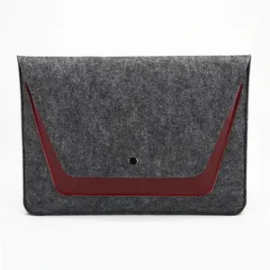 Đứng Bền Vững Mô Hình Polyester Sản Xuất Cho Macbook Pro Vải Thân Thiện Với Môi Cảm Thấy Túi Tablet Sleeve Laptop Sleeve