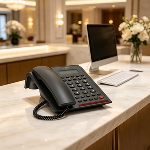 Téléphone analogique filaire multi-lignes Sachikoo pour réception d'hôtel avec fonction conférence pour bureau d'accueil - Product Image 1