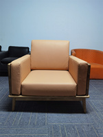 Ensemble de canapé de bureau en tissu à une place