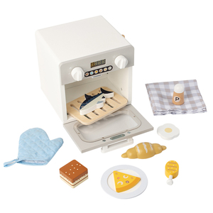Set di Giocattoli da Cucina Montessori in Legno con Forno e Accessori Alimentari in Plastica per il Gioco Immaginativo dei Bambini - Product Image 6