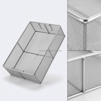 Panier de nettoyage ultrasonique en acier inoxydable 304316, panier métallique empilable, nettoyage de pièces de quincaillerie