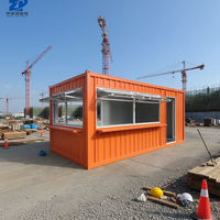Kiosque de café modulaire en acier préfabriqué, conteneur commercial extérieur pour plage, café, centre commercial, design moderne de conteneur maritime modifié