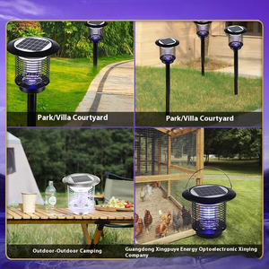 Lampe LED anti-moustique pour jardin extérieur Lampe solaire étanche avec choc électrique pour cour et pelouse - Product Image 2