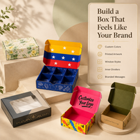 Boîte cadeau de luxe en carton ondulé recyclé, design portable, emballage personnalisé imprimé, option gaufrage, boîte d'expédition OEM