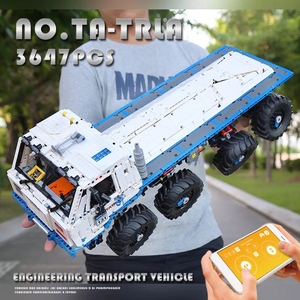 MOULD <span class=keywords><strong>KING</strong></span>-Blocs de Construction Technique pour Enfant, <span class=keywords><strong>Jouet</strong></span> de Noël, Arakawa Tow Truck TATRLA 13144, Modèle 8x8, Briques MOC, 813 - Product Image 4