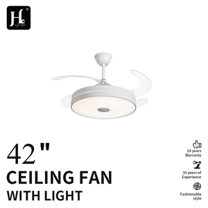 Ventilateur de plafond télescopique avec haut-parleur intégré ou technologie avec enceintes - Product Image 2