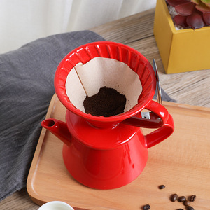 Accessoires pour <span class=keywords><strong>cafetière</strong></span> à filtre en céramique 3-4 tasses, style <span class=keywords><strong>vintage</strong></span>, filtre à café en verre pour la préparation du café - Product Image 6