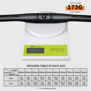 Guidon de <span class=keywords><strong>VTT</strong></span> TOSEEK léger noir mat, guidon de vélo pliable en carbone pour <span class=keywords><strong>VTT</strong></span> - Product Image 3