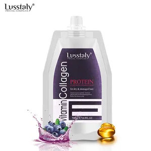 Lusstaly-mascarilla de tratamiento para reparación de cabello, máscara de larga duración de proteína, de marca privada, OEM ODM