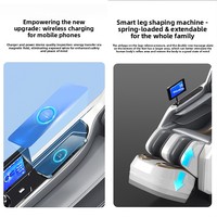 Fauteuil de massage intelligent de luxe 3D à gravité zéro avec massage des pieds, commande vocale Bluetooth, fonction de compression chaude et musique, électrique pour la maison