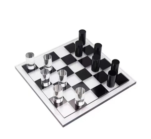 Jeu de société <span class=keywords><strong>Tic</strong></span> <span class=keywords><strong>Tac</strong></span> Toe en cristal noir carré Art Déco pour anniversaire Enfants Famille - Product Image 5