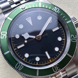 Montre de luxe pour hommes, cadran noir, acier inoxydable, 41mm, élégante et décontractée - Product Image 3