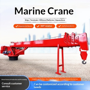 Ship's Crane Ship Crane Factory Wireless <b>Remote</b>-<b>Control</b> Ship Crane Hydraulic Crane Telescopic Arm Ship Efficient Port - Product Image 1