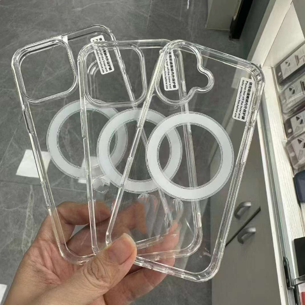 Clear Magnetic case Mobile Covers Wireless Charger Transparent Hard Cell Phone Cases for iPhone 13 Pro Max 14 12 15 Plus S24u 16