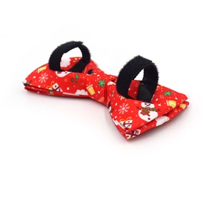 Qué vender en tiktok regalos de navidad moda perro collar de Navidad lindo perro pajaritas popular muñeco de nieve regalo patrón correas para mascotas - Product Image 4