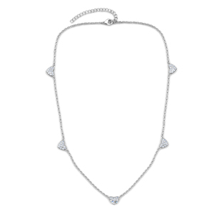 Dasini <span class=keywords><strong>collana</strong></span> <span class=keywords><strong>cuore</strong></span> amore impreziosita da cristalli Swarovski argento Sterling 925 <span class=keywords><strong>collana</strong></span> moda per donna - Product Image 5