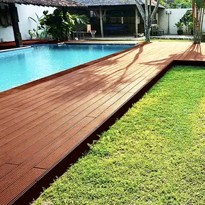 O piso preferido para design moderno impermeável e resistente à sujeira obras públicas wpc decking deck de madeira