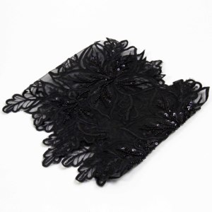 Beautiful Floral Custom Colour Embroidery Beads And <strong>Sequins</strong> <strong>Lace</strong> Trims - Product Image 4