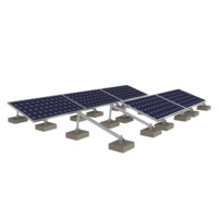 Supports de montage solaire lestés pour toit plat Corigy, système de montage solaire hors réseau