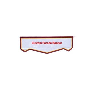 Bandera de Desfile de Alta Calidad para Exteriores, Duradera, de Tela de Poliéster Satinado, Diseño Personalizado, con Borlas y Flecos, Bandera de PVC - Product Image 2