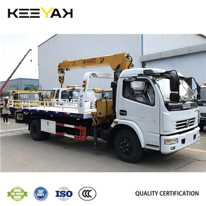 Camion tracteur DongFeng 4x2 fabriqué en Chine, plateforme coulissante professionnelle, camion de dépannage, camion de remorquage, sous-élévateur pour le sauvetage et la récupération - Product Image 4