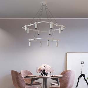 Hotel High-end Brass Track <b>Light</b> Led 24V Low Voltage Chandelier Circular Track Multi-head Decorative <b>Light</b> Modern Chandelier - Product Image 3