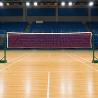 Filet de badminton pliable en nylon personnalisé en usine, durable et écologique, filet de tennis portable pour salle de sport, stade, terrain de jeu